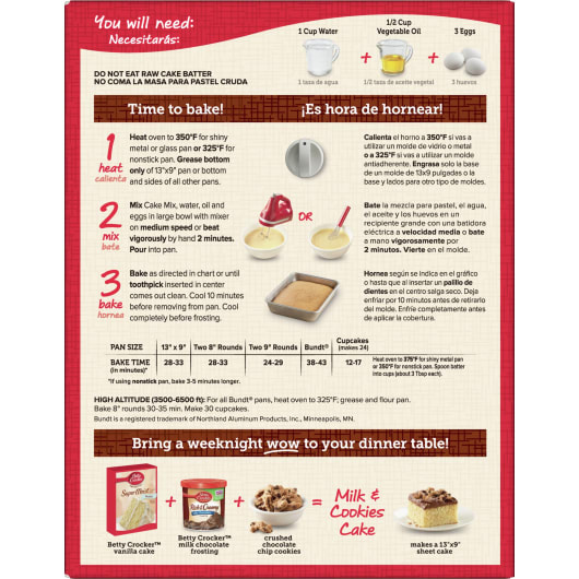 Betty Crocker Super Moist Favorites Vanilla Cake Mix – 2