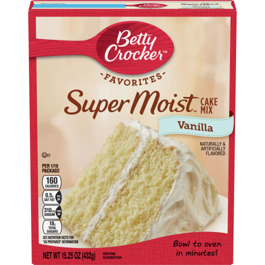 Betty Crocker Super Moist Favorites Vanilla Cake Mix