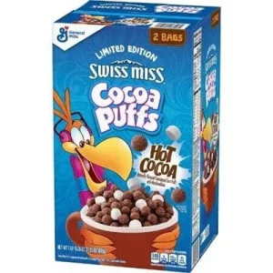 Céréales au cacao chaud Swiss Miss Cocoa Puffs. (2 SACS) (BOÎTE DE 1-31,25 ONCES) – Image 3
