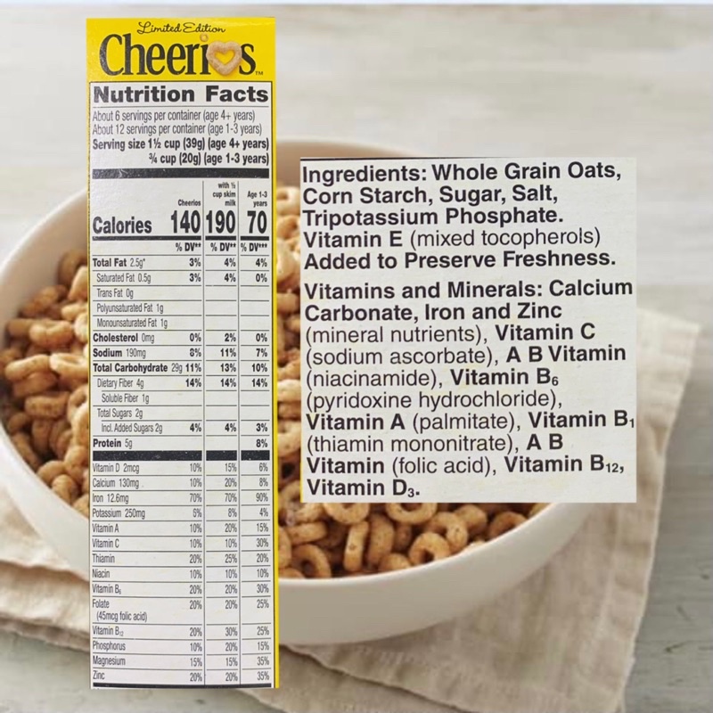 General Mills Édition limitée Cheerios Happy Heart Shapes 8,9 oz (252 g) 5