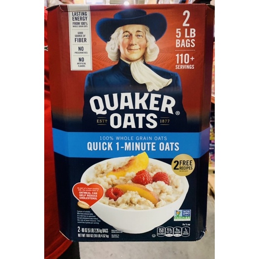 Quaker Quick 1- Avoine Minute (5 lb, 2 pk.)