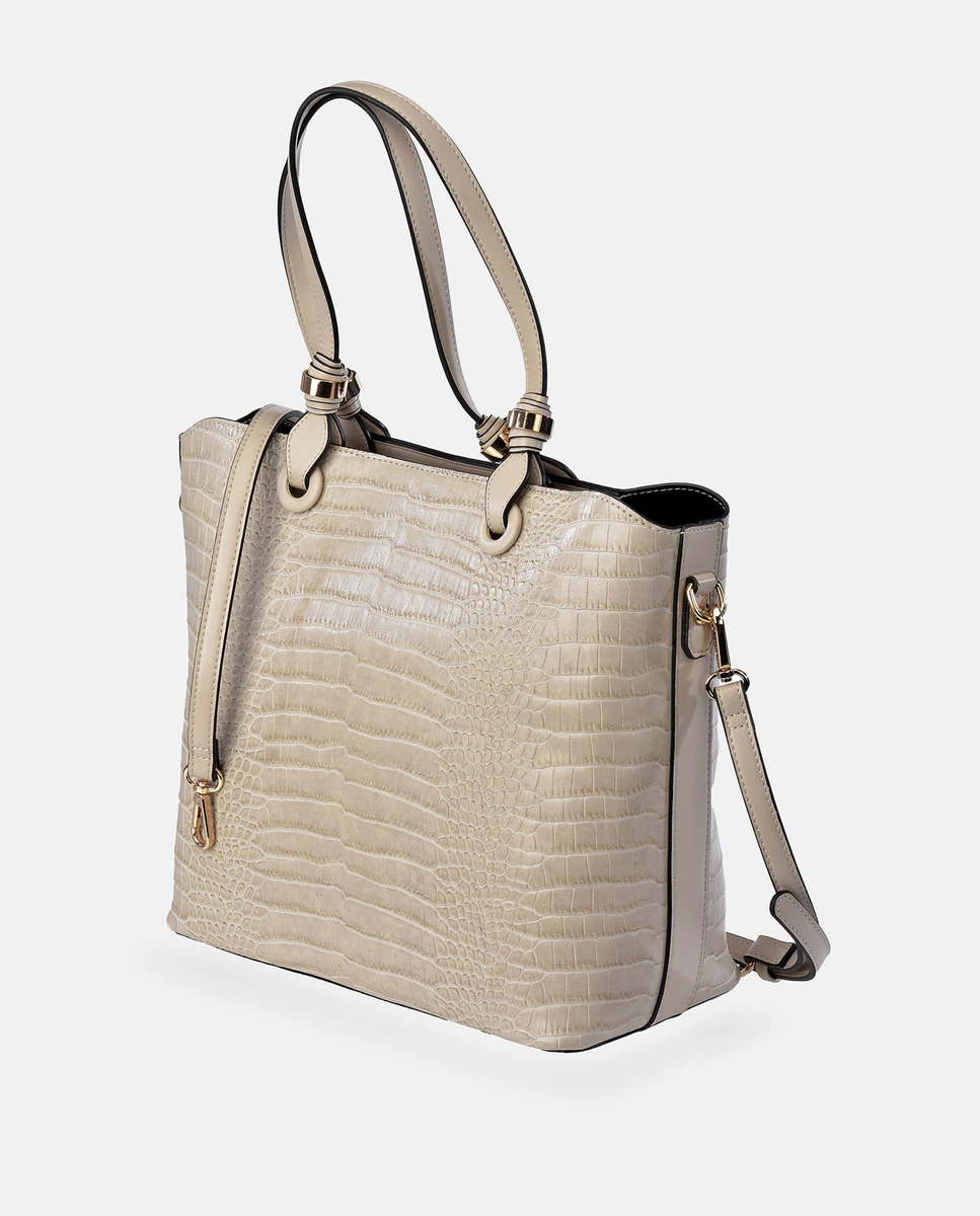 Sac à bandoulière beige à imprimé noix de coco 3