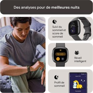 Montre connectée sport et santé Jusqu’à 6 jours d’autonomie de batterie - Compatible avec android et iOS - Fitbit Sense 2 – Image 8