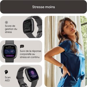 Montre connectée sport et santé Jusqu’à 6 jours d’autonomie de batterie - Compatible avec android et iOS - Fitbit Sense 2 – Image 7
