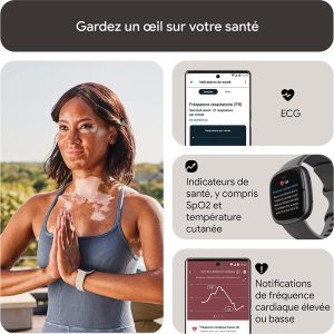 Montre connectée sport et santé Jusqu’à 6 jours d’autonomie de batterie - Compatible avec android et iOS - Fitbit Sense 2 – Image 6