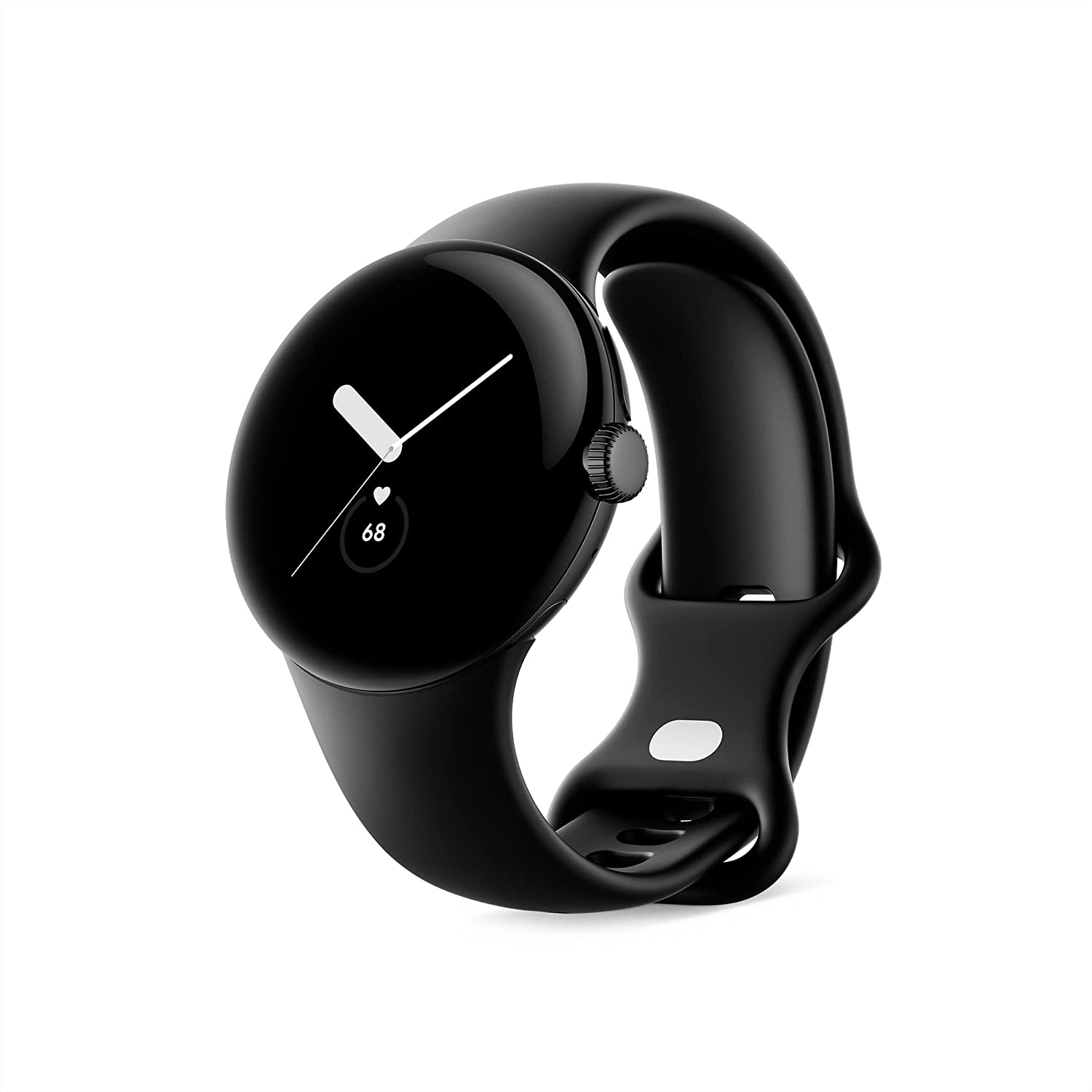 Google Pixel Watch – Montre connectée Android avec suivi et analyse des activités – Montre de suivi de la fréquence cardiaque – Matte Black Stainless Steel case with Obsidian Active band, WiFi:BT