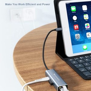 Adaptateur ethernet vers lightning avec synchronisation de données USB et port de charge fournit 10/100 Mbps - Foinniex – Image 2