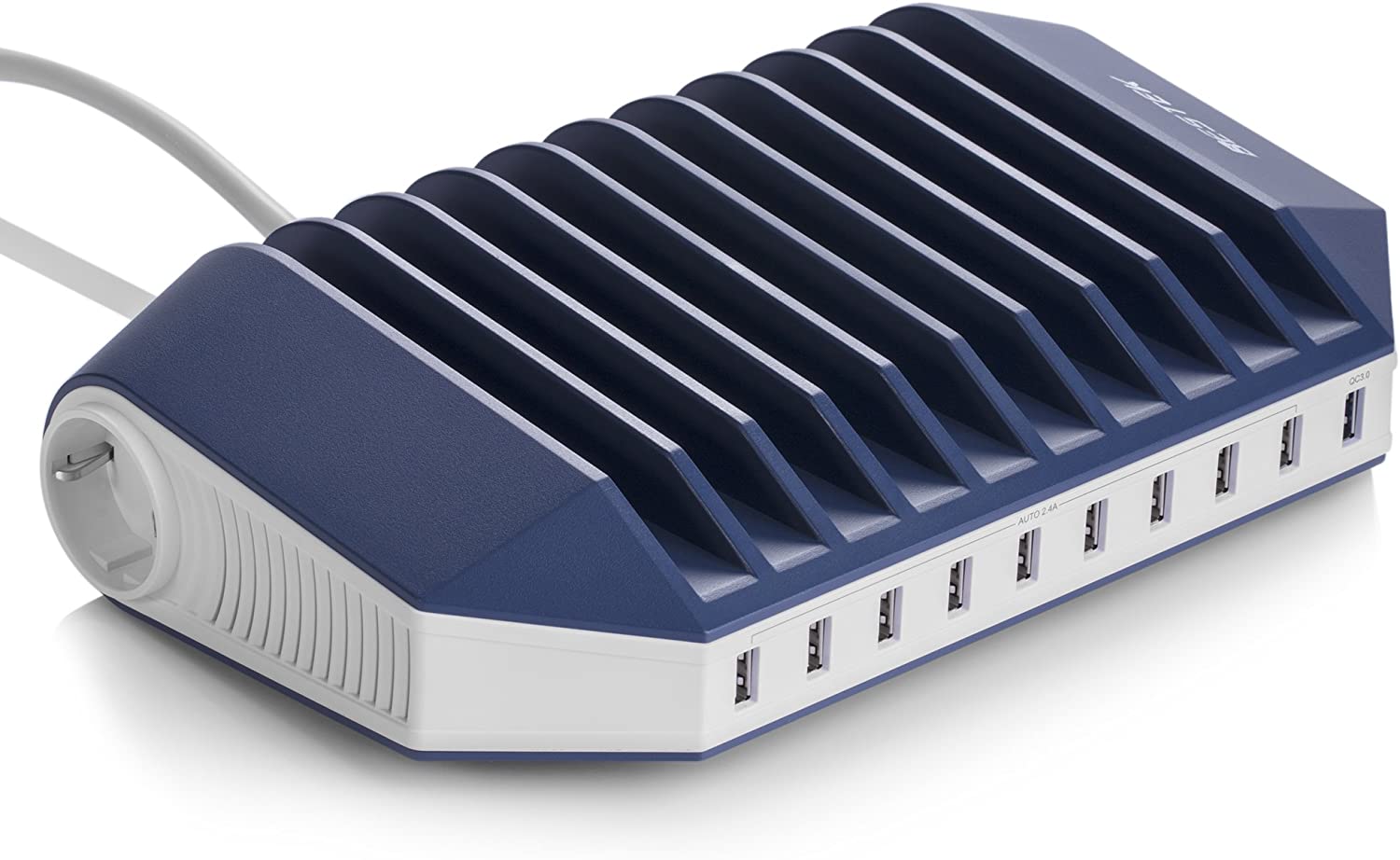 BESTEK MRU110E – Quick Charge 3.0 – Station 66W 10 Ports USB 3.0 + 2 PC+T – 1