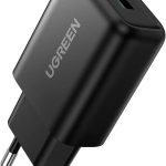 Chargeur UGREEN  Secteur USB Quick Charge 3.0 (18Watts) Compatible avec iPhone Galaxy Google Xiaomi Redmi Poco Huawei Honor Oneplus HTC LG Oppo (Noir)