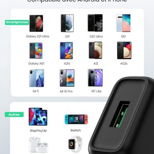 Bouclier symbolisant la sécurité du chargeur UGREEN