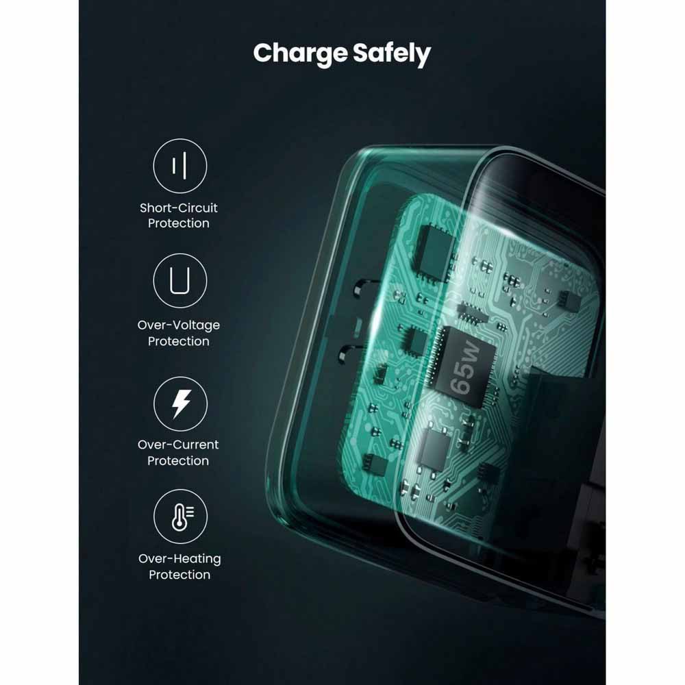 Chargeur rapide avec 2 ports USB-C, QC4.0 – 66W UGREEN CD216 4