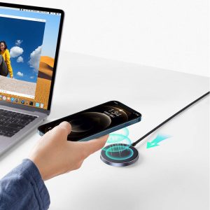Chargeur sans fil Qi 15W compatible avec MagSafe pour iPhone gris - UGREEN – Image 13