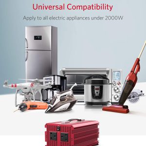 Convertisseur BESTEK 2000W  Onduleur 12V 220V Sinus Modifié Domestique – Image 6