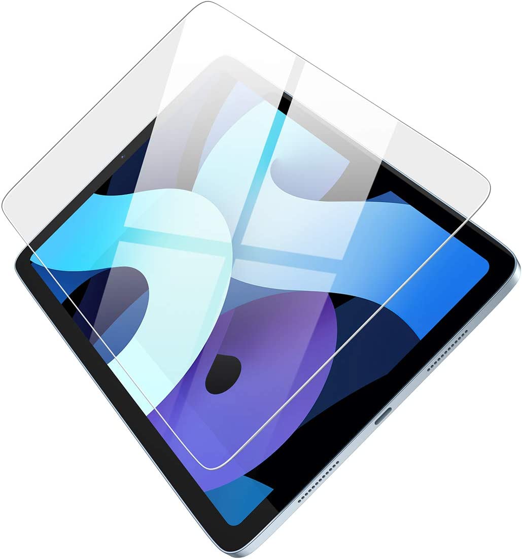 Protecteur d’écran 10,9 pouces Protecteur d’écran à couverture complète Anti-rayures en verre trempé clair iPad Air 4ème iPad Air 5 10,9 pouces 1-pack