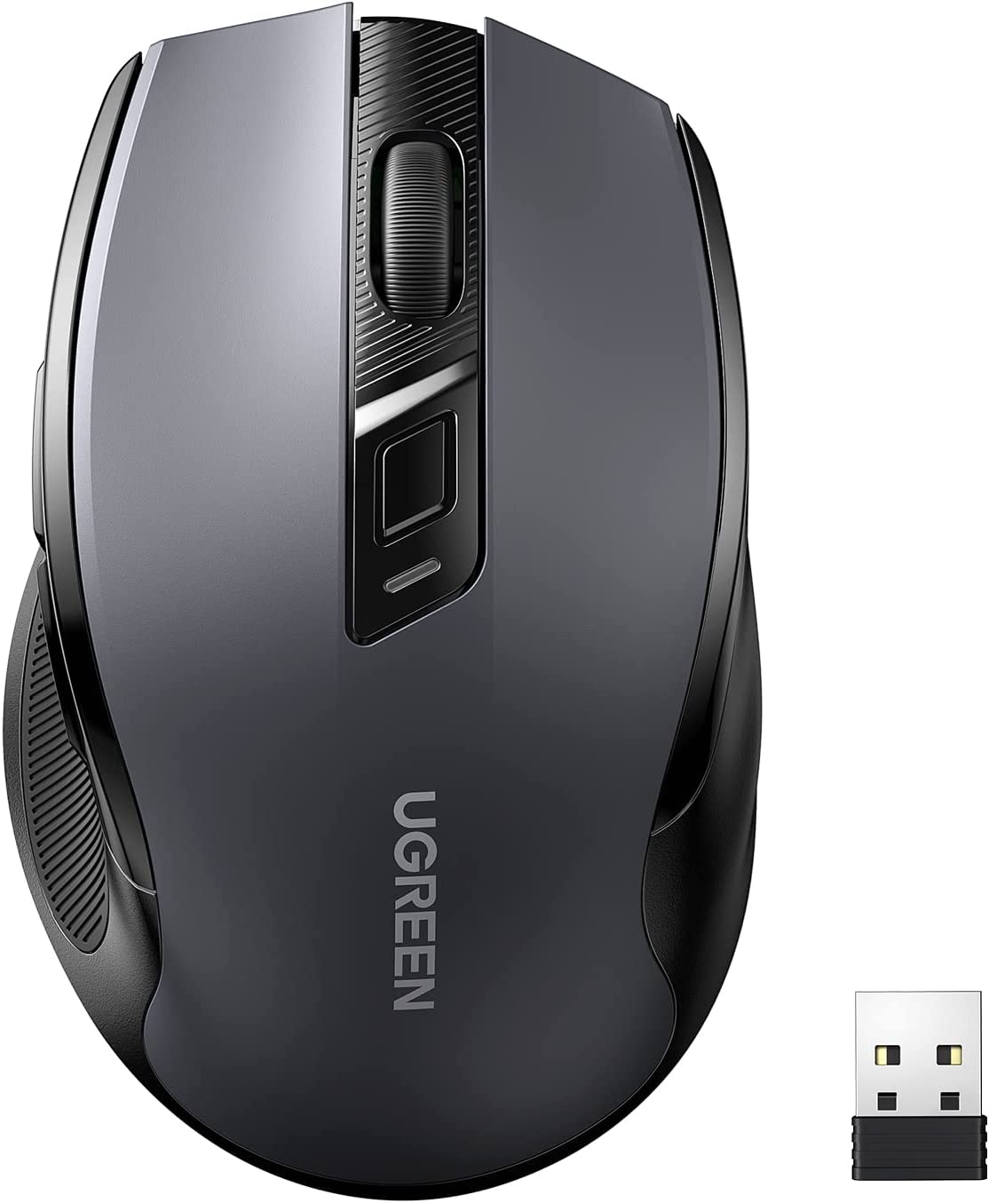 Souris 2,4 G Avec Rcepteur Usb, Dpi 1600, Silencieuse Et Plate Sans Fil  Pour Pc, Ordinateur Portable, Macbook, Bureau La Maison (noir Et Dor)