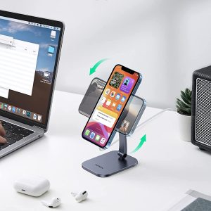 Support de téléphone pour Chargeur Magsafe réglable et pliable en aluminium pour iPhone 13 12 Mini Pro Max Pro, MagSafe n’est pas inclus - UGREEN – Image 7