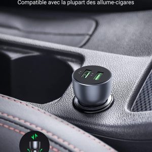 Chargeur Allume Cigare UGREEN pour Voiture Rapide 2 Ports QC 3.0,  USB 36W - UGREEN – Image 7