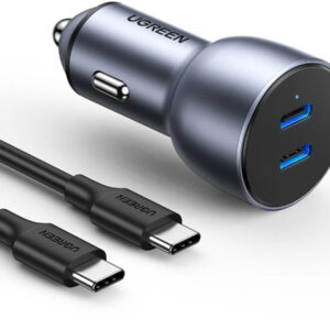 Chargeur allume cigare UGREEN Double Port USB C  PD 30W & PD 20W = 50W – Image 4