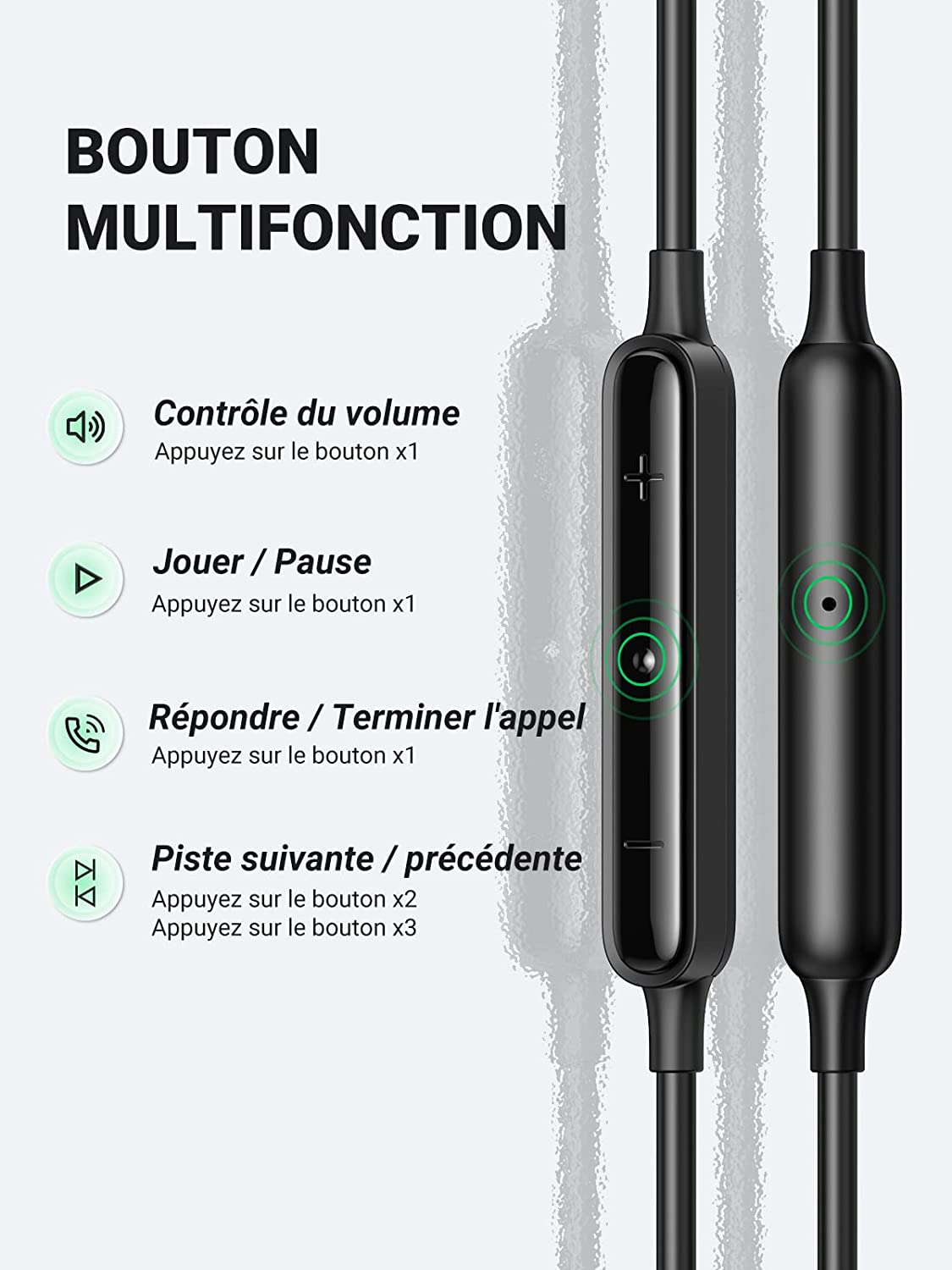 UGREEN Écouteurs USB C HiFi Stéréo avec Micro et Contrôle du Volume Compatible avec Galaxy S22 Ultra S21 FE S20 Plus A53 iPad Air 5 4 Pixel 7 Pro 6a 5 OnePlus 9 8T 7 Xiaomi 12 11 8