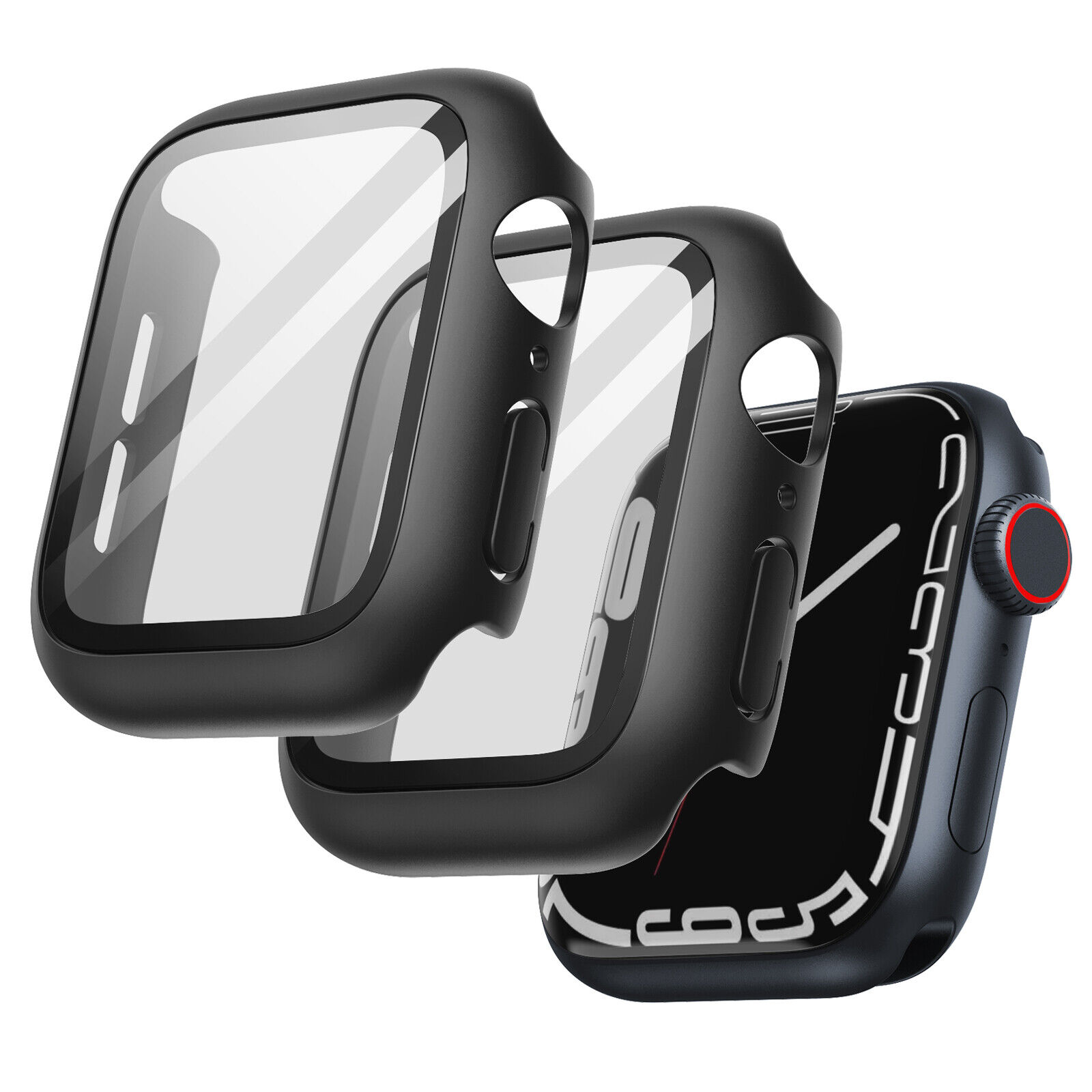 Coque avec Protecteur d’Ecran JETech Compatible avec Apple Watch Series 8 7 41mm 2