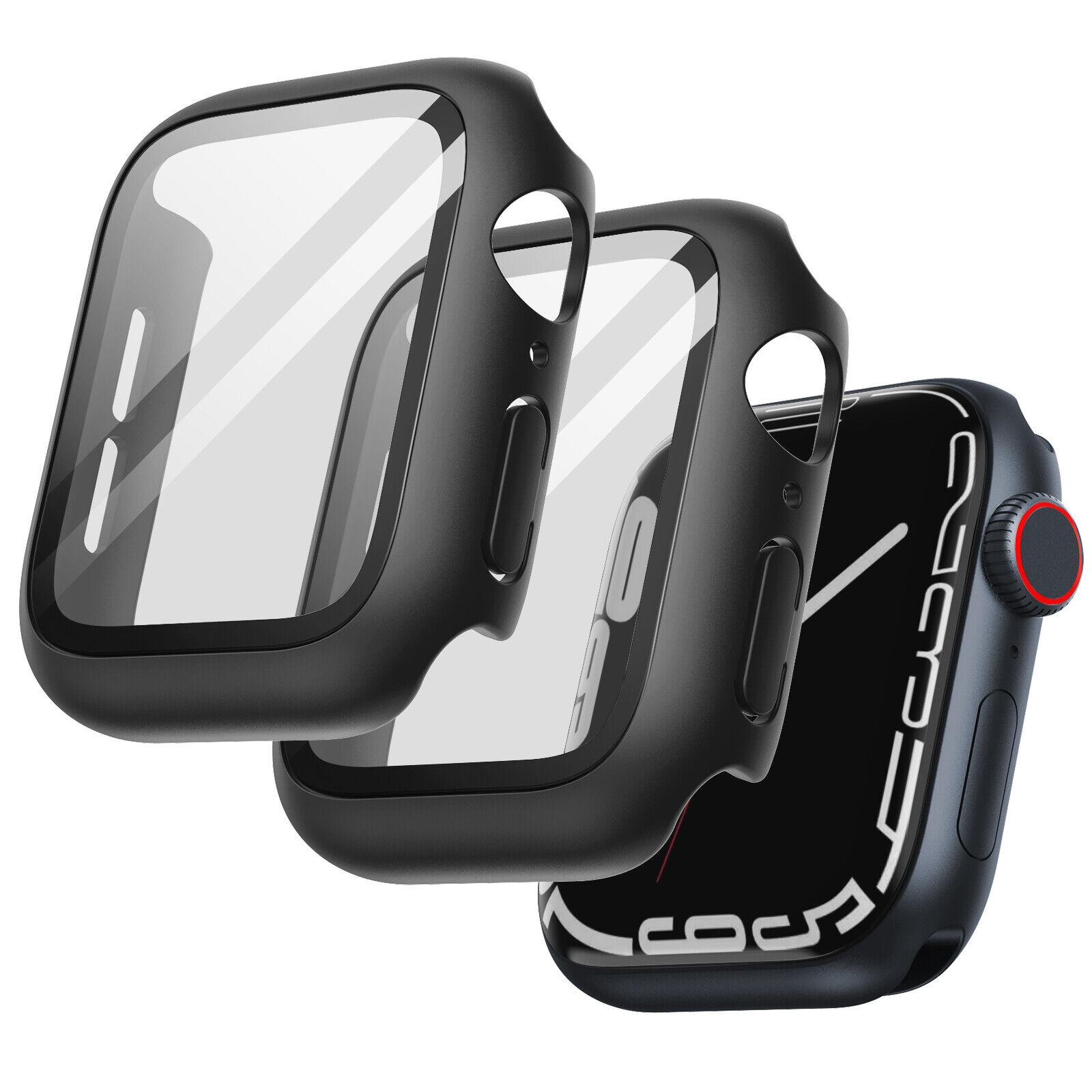 Coque avec Protecteur d’Ecran JETech Compatible avec Apple Watch Series 8 7 45mm 2