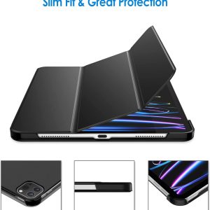 Étui  de protection pour iPad Pro 11 pouces, Modèle 2022,2021,2020,2018, Deverouillage et verouillage automatique (Noir) - JETech – Image 5
