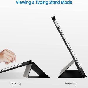 Étui  de protection pour iPad Pro 11 pouces, Modèle 2022,2021,2020,2018, Deverouillage et verouillage automatique (Noir) - JETech – Image 3