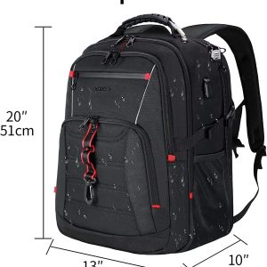 Grand Sac à dos 18,4″ XXXL, Poches RFID, Imperméable, Portable pour Voyage, Université, Affaires, Collège, Hommes, Femmes Laptop Backpack - KROSER – Image 3