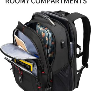 Grand Sac à dos 18,4″ XXXL, Poches RFID, Imperméable, Portable pour Voyage, Université, Affaires, Collège, Hommes, Femmes Laptop Backpack - KROSER – Image 2