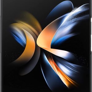 Housse de protection en silicone pour SAMSUNG Galaxy Z Fold4 avec dragonne, finition mate, surface souple, design portable, version américaine - noir – Image 2