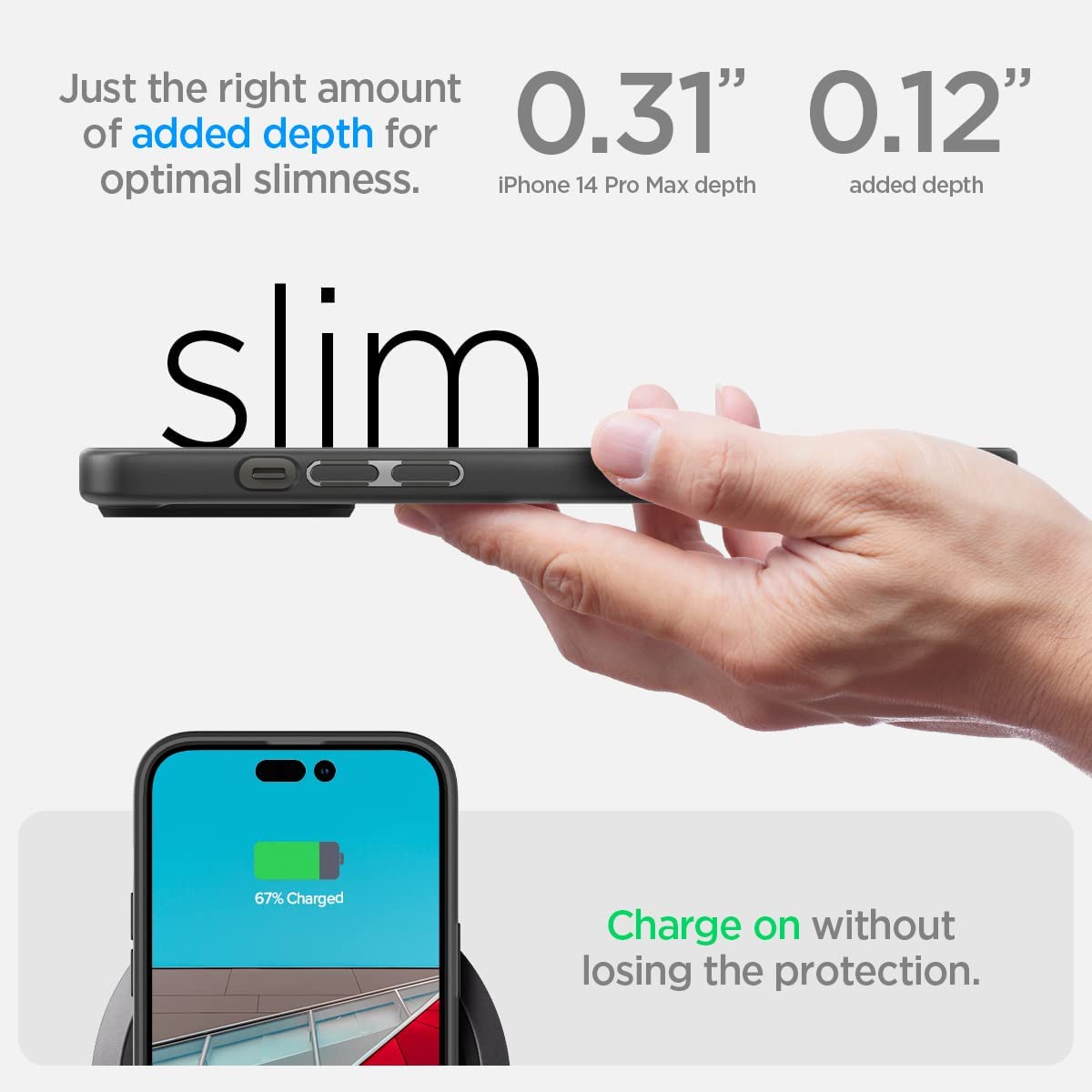 Spigen- Ultra -Hybrid -Coque pour iPhone 14- Pro- Max- [Anti-Jaunissement] – Frost Noir7