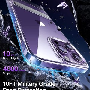 Coque transparente avec support pour iPhone 14 Pro Max - TORRAS MoonClimber – Image 7