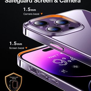 Coque transparente avec support pour iPhone 14 Pro Max - TORRAS MoonClimber – Image 6