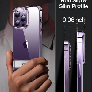 Coque transparente avec support pour iPhone 14 Pro Max - TORRAS MoonClimber – Image 3