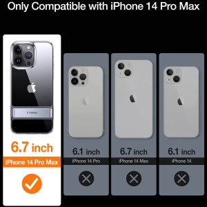 Coque transparente avec support pour iPhone 14 Pro Max - TORRAS MoonClimber – Image 4
