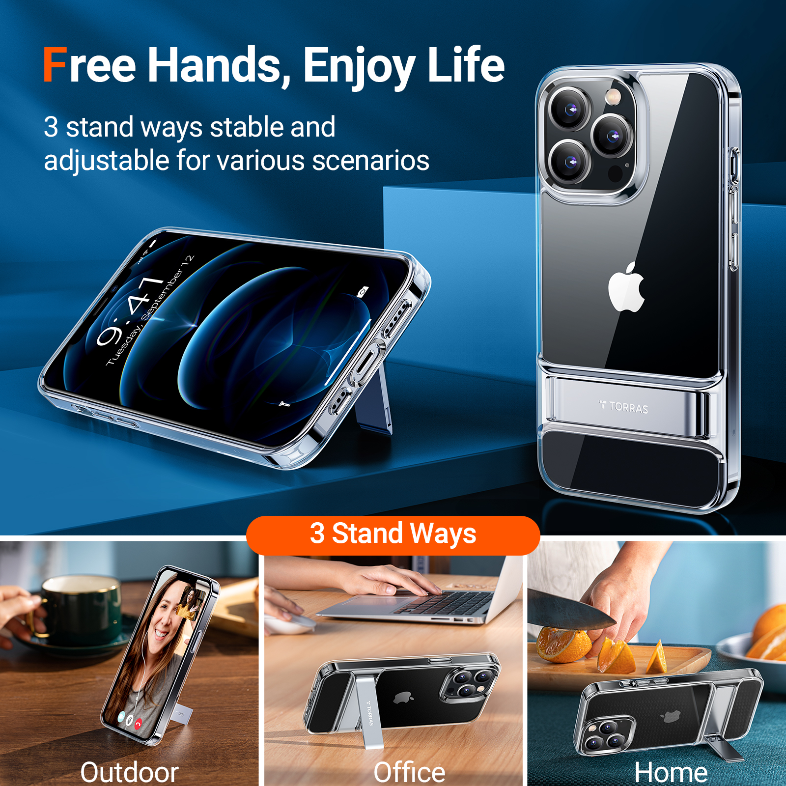 Coque de protection pour Iphone 13 Pro MoonClimber(UPPRO Clear Case) Series – Torras – 2