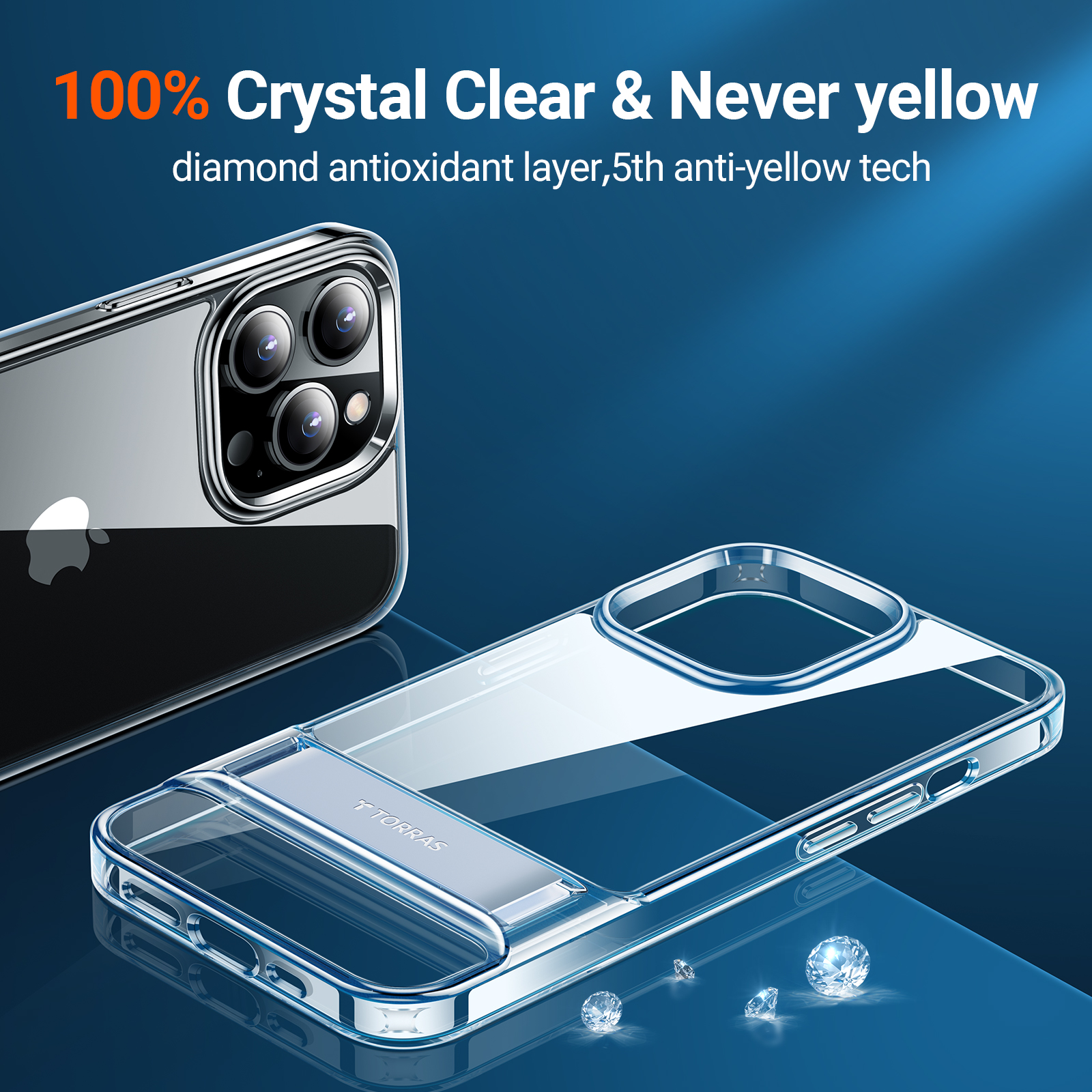 Coque de protection pour Iphone 13 Pro MoonClimber(UPPRO Clear Case) Series – Torras – 5