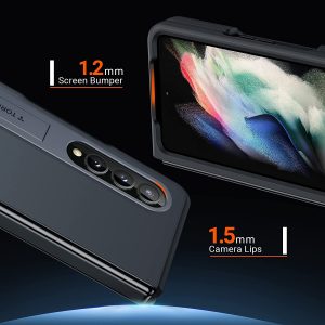 Coque  de protection pour Galaxy Z Fold 3 avec béquille- compatible avec Galaxy Z Fold 3 5G - Noir - Torras MarsClimber – Image 8