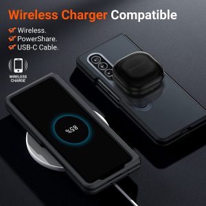 Coque  de protection pour Galaxy Z Fold 3 avec béquille- compatible avec Galaxy Z Fold 3 5G - Noir - Torras MarsClimber – Image 4
