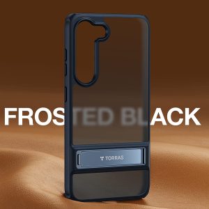 Coque de protection pour Samsung Galaxy S23+,[Protection de qualité MIL] arrière rigide translucide mat et bord souple noir - TORRAS MarsClimber – Image 9