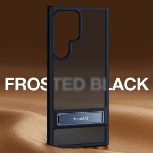 Coque de protection pour Samsung Galaxy S23 Ultra  avec support de qualité militaire noir fantôme - TORRAS MarsClimber – Image 2