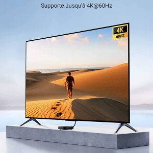 Câble HDMI 4K Ultra HD 4k en Nylon Tressé Supporte 3D HDR Retour Audio - UGREEN – Image 7