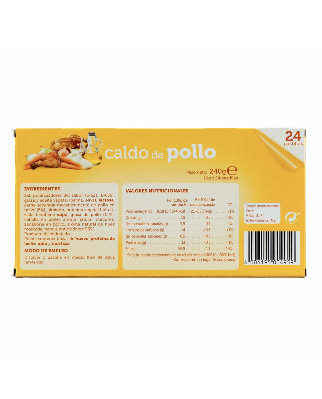 Boîte de bouillon de poulet en comprimés de 24 unités 2