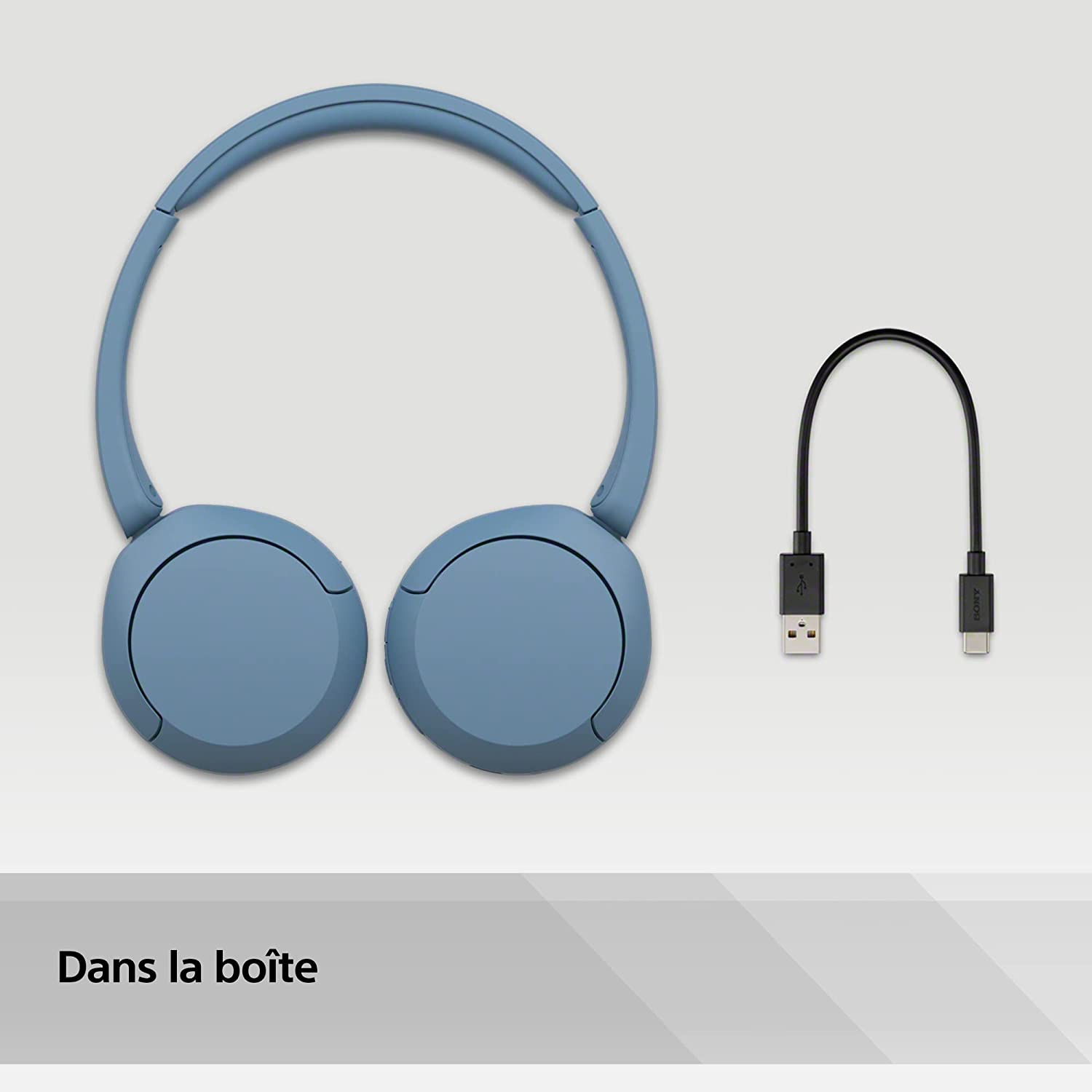 Casque Bluetooth sans Fil, Multipoint, Micro intégré – jusqu’à 50 Heures d’autonomie et Charge Rapide – Bleu – Sony WH-CH520 7