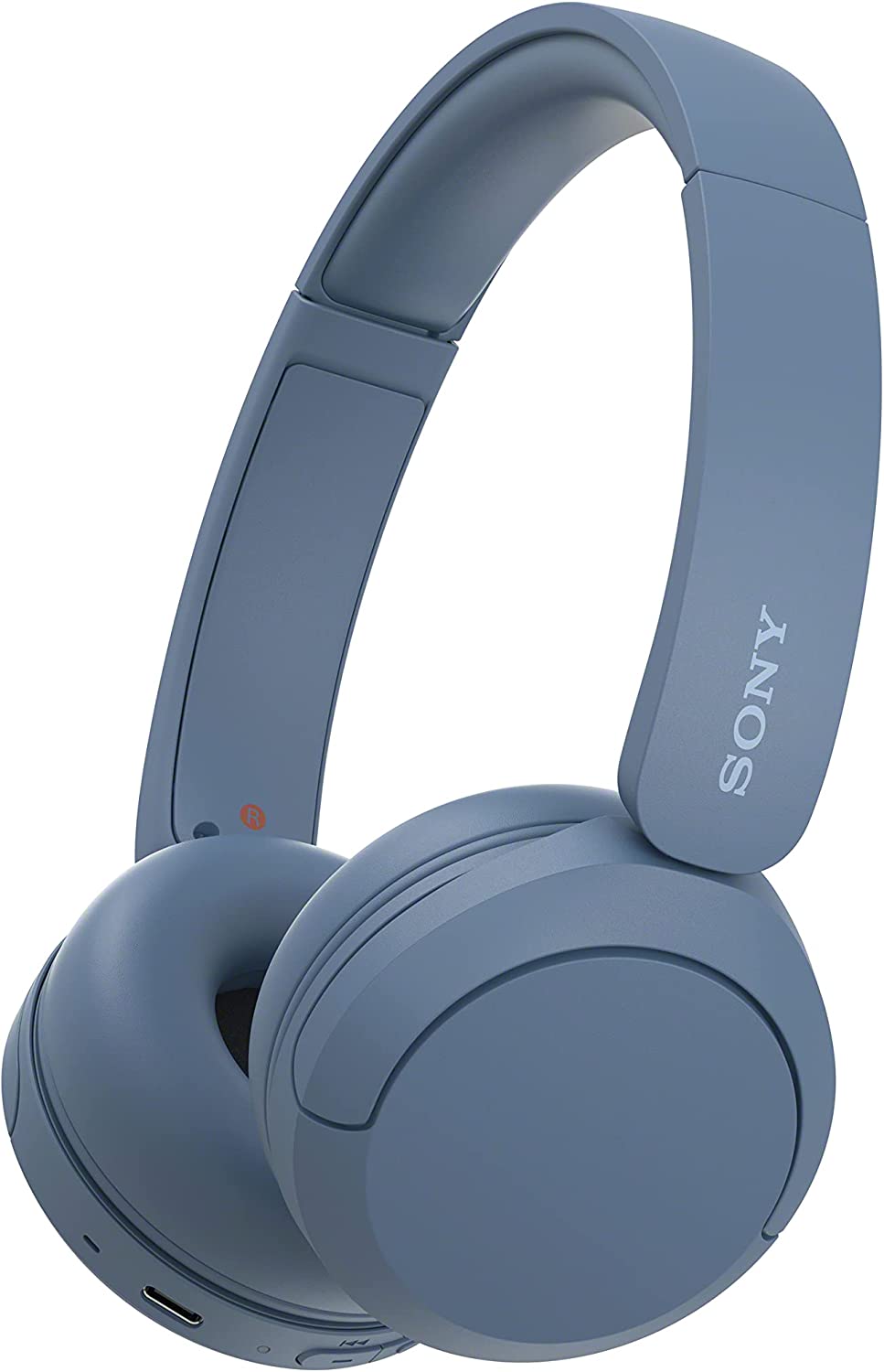 Casque Bluetooth sans Fil, Multipoint, Micro intégré – jusqu’à 50 Heures d’autonomie et Charge Rapide – Bleu – Sony WH-CH520