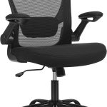 Chaise de bureau pivotante et ergonomique en maille (Toile) - Noir - SONGMICS