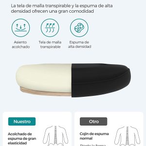 Chaise de bureau pivotante et ergonomique en maille (Toile) - Noir - SONGMICS – Image 3