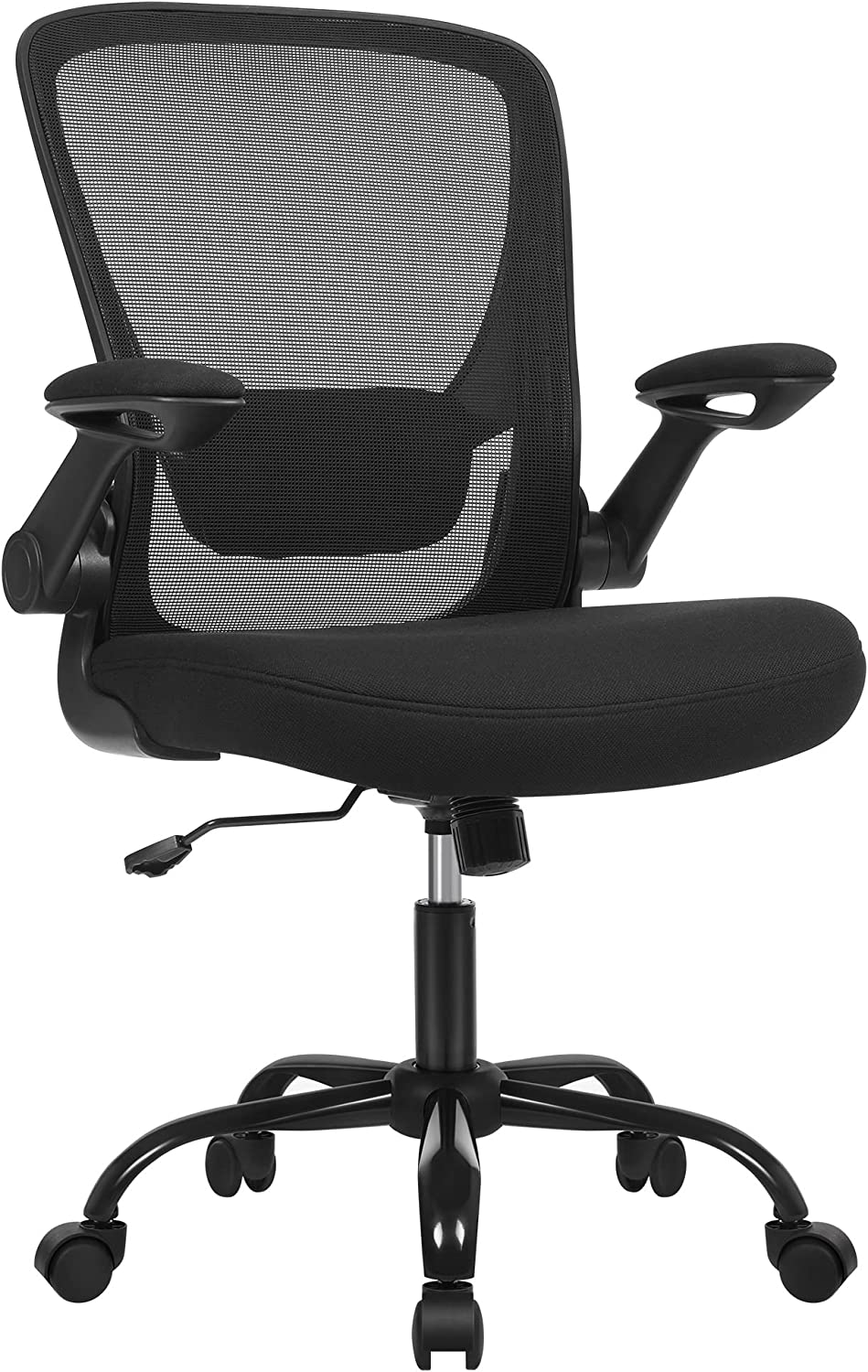 Chaise de Bureau pivotante en Maille – Noir – SONGMICS