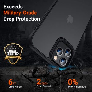 Coque de Protection Antichoc Guardian Séries pour Iphone 12 et 12 Pro, Noir - TORRAS – Image 3