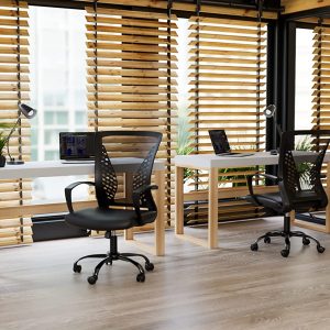 Fauteuil de bureau ergonomique, pivotant, réglable en Hauteur, mécanisme d’Inclinaison  - Noir - SONGMICS – Image 5